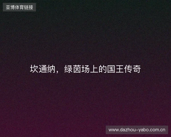 坎通纳，绿茵场上的国王传奇